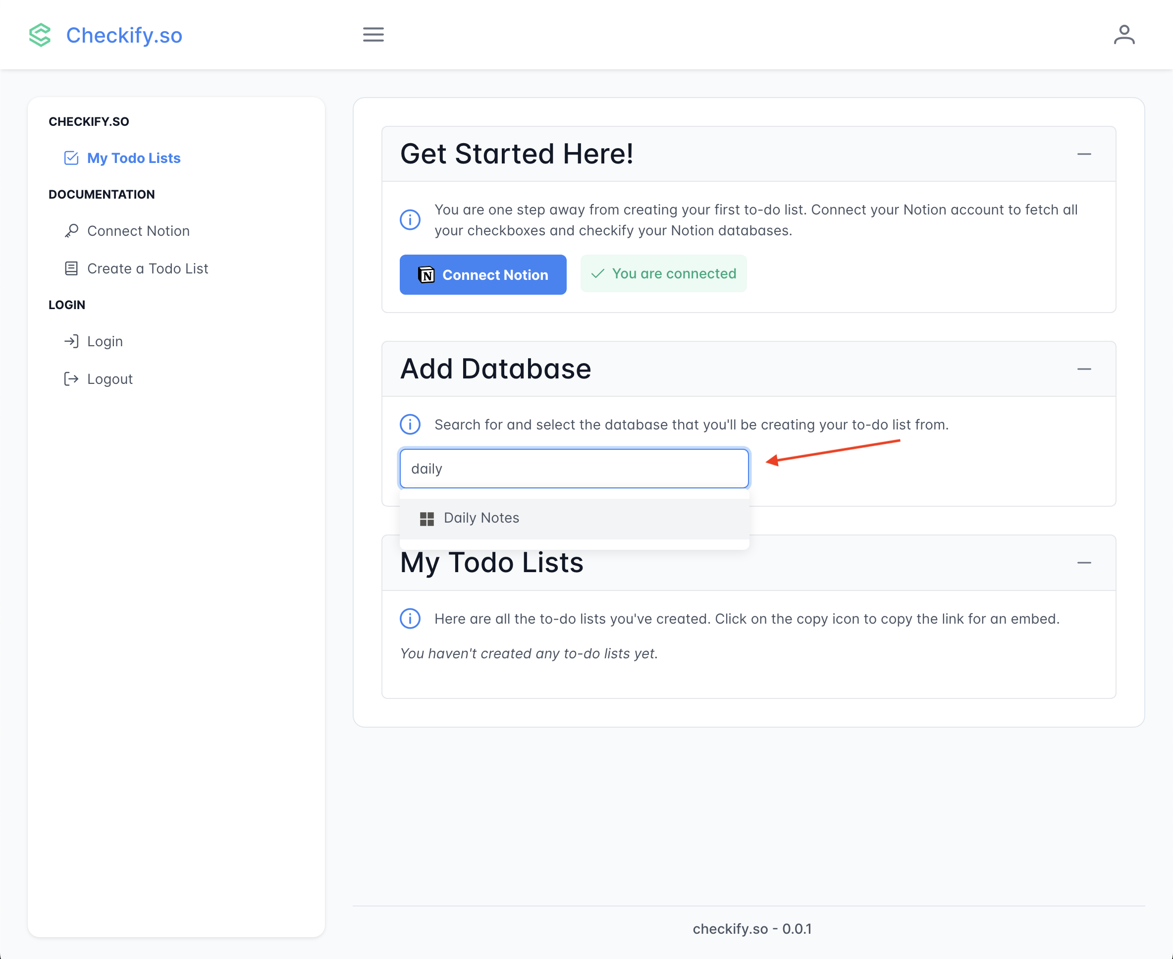 Checkify.so Database